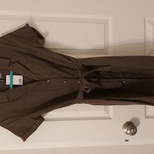 Olive green shirt dress xs